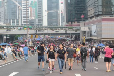 Merkez işgal Hong Kong şehir Road