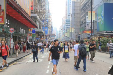 Mong Kok üzerinde Ekim 2014 şemsiye devrim