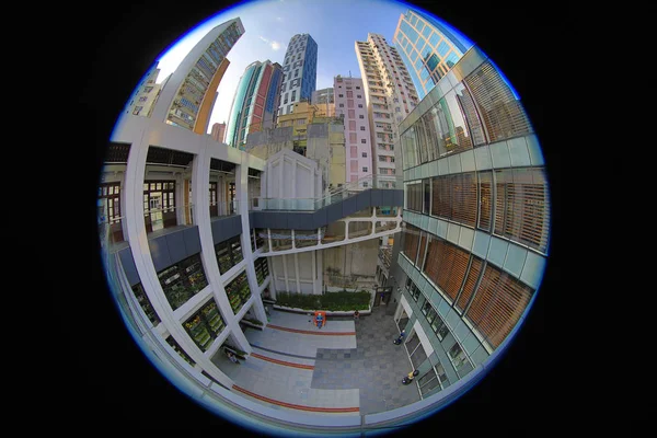 Stadsbilden på Wan Chai 5 okt 2014 — Stockfoto