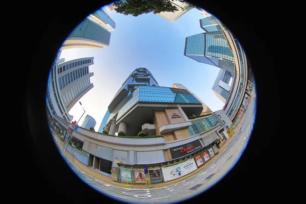 Moderne kantoorgebouwen in centraal Hongkong — Stockfoto