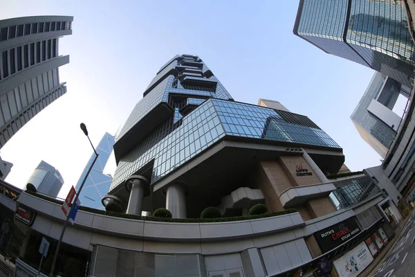 Hong Kong 'un merkezindeki modern ofis binaları — Stok fotoğraf