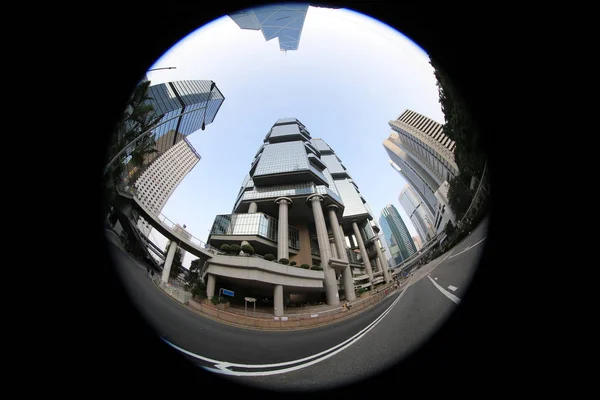 Σύγχρονα κτίρια γραφείων στο κέντρο του Χονγκ Κονγκ — Φωτογραφία Αρχείου