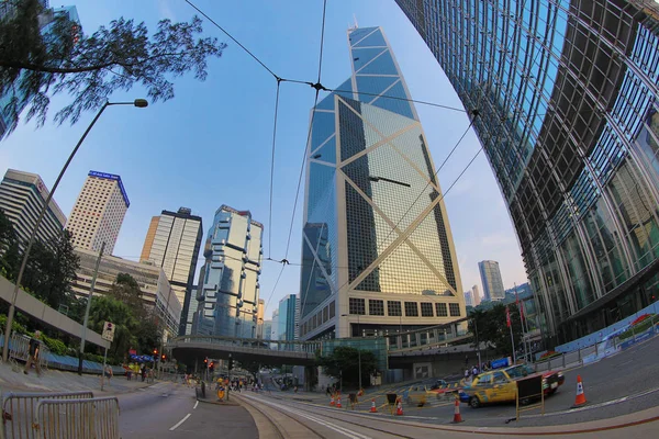 Uitzicht in het centrum van Hong Kong — Stockfoto