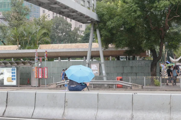 Après 29 septembre révolution des parapluies — Photo