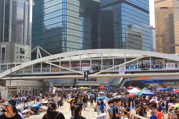 Después de la revolución del paraguas del 29 de septiembre, Hong Kong — Foto de Stock