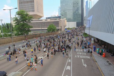 Şemsiye Devrimi 1 Ekim 2014 hong kong 