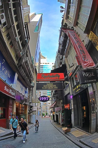 Június 2, 2014 Lan Kwai Fong HK — Stock Fotó