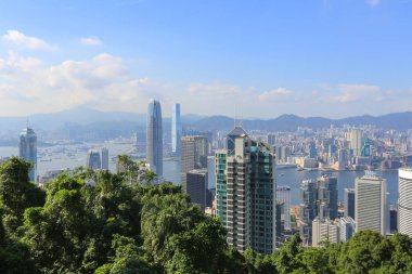 Victoria Peak'ten Hong Kong Silüeti