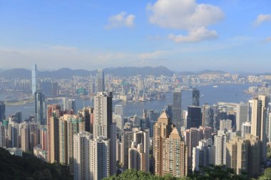 View of Hong Kong skyline from the Peak