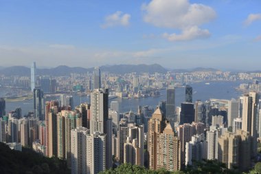 View of Hong Kong skyline from the Peak