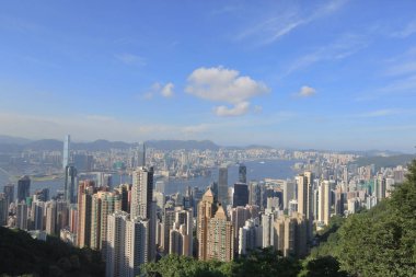 View of Hong Kong skyline from the Peak
