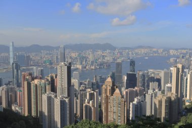 View of Hong Kong skyline from the Peak