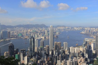 View of Hong Kong skyline from the Peak