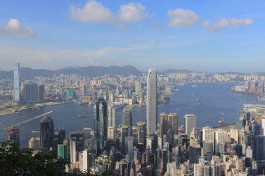 View of Hong Kong skyline from the Peak