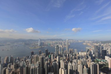View of Hong Kong skyline from the Peak