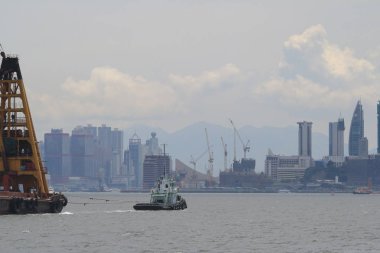 Hong Kong silueti cityscape 28 Jne 2014