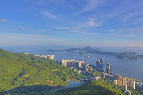 香港岛电讯湾网络港 — 图库照片