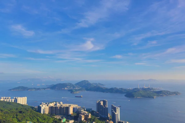 香港岛电讯湾网络港 — 图库照片