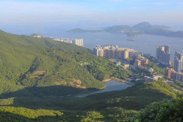 香港岛电讯湾网络港 — 图库照片