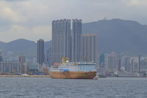 Hong kong skyline stadtbild 28 jne 2014 — Stockfoto