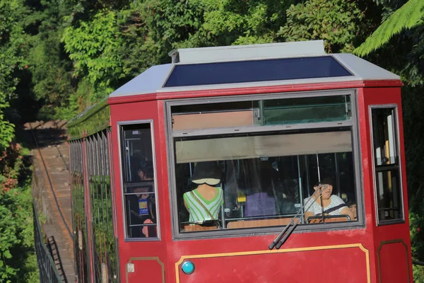 28 juni 2014 de Peak Tram HK — Stockfoto