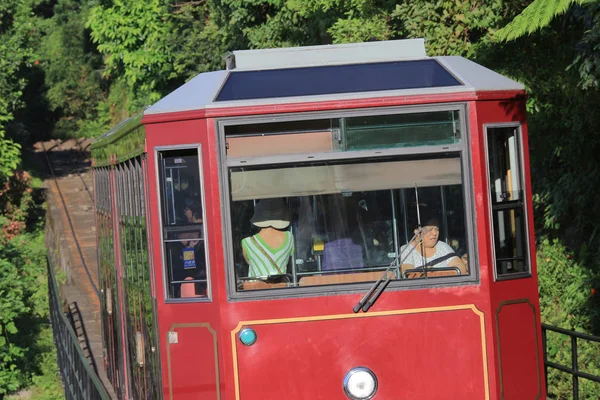 28 juni 2014 de Peak Tram HK — Stockfoto