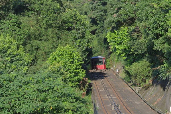 28 junio 2014 el pico de tranvía hk —  Fotos de Stock