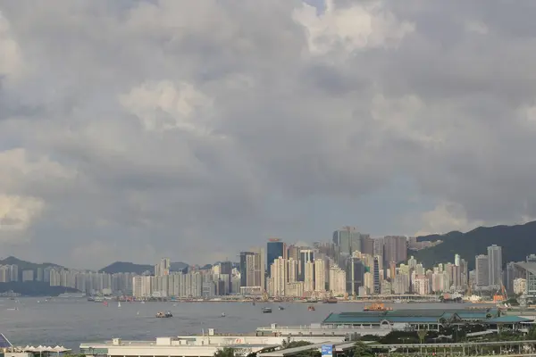 24 mayo 2014 Victoria Harbor en Hong Kong — Foto de Stock