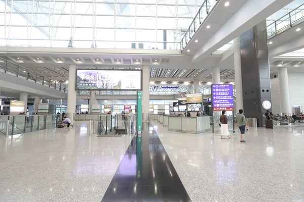 Belső HK nemzetközi repülőtér. 11 május 2019 — Stock Fotó