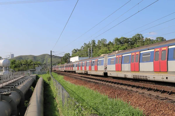 A vonat Sheung Shu 12 május 2019 — Stock Fotó