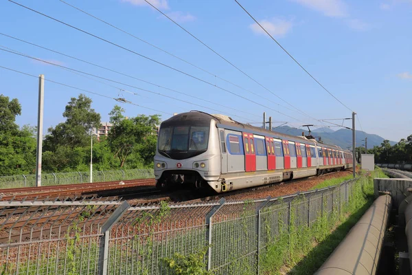 Železnice v Sheung SHU 12 může 2019 — Stock fotografie