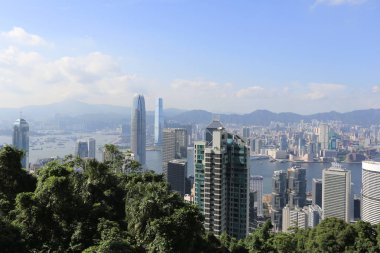 Victoria Peak'ten Hong Kong Silüeti