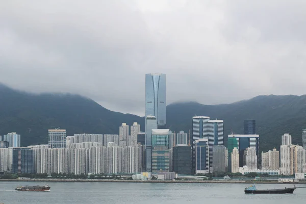 维多利亚港 2014年5月17日 香港 — 图库照片