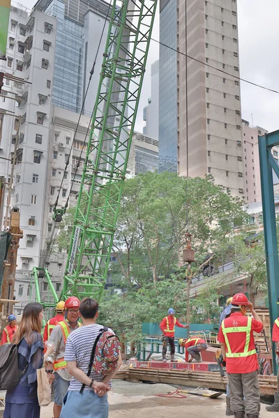 Cantiere a Hong Kong il 18 maggio 2019 — Foto Stock