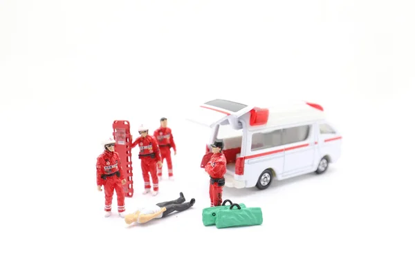 Il mini della figura della squadra di pronto soccorso — Foto Stock