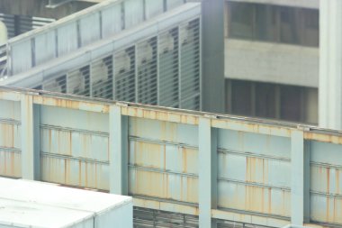 Alt görünüm cam gri kare Şehrin Windows