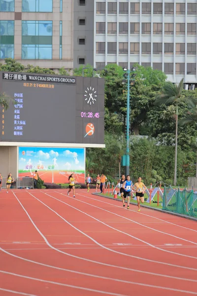 4 X100M hk spel 18 maj 2019 — Stockfoto