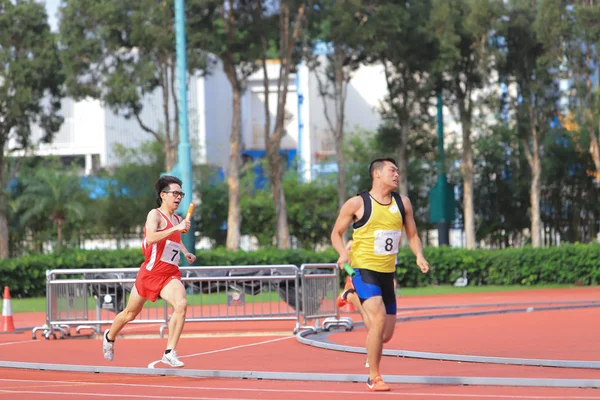 4 x100m HK Game18 może 2019 — Zdjęcie stockowe