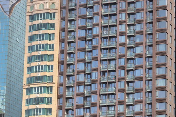 Zamknąć biuro buildingat Hong Kong 18 maj 2019 — Zdjęcie stockowe