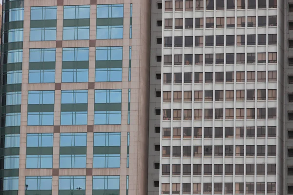 Close-up kantoor buildingat Hong Kong 18 mei 2019 — Stockfoto