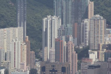akşam Hong Kong apartmanlar