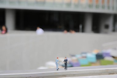 bir küçük grup rakamlar iş toplantı