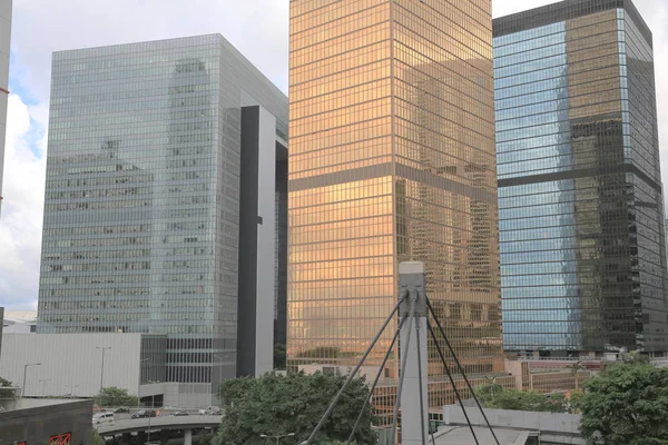 Zentrales Bürogebäude in Hongkong. — Stockfoto