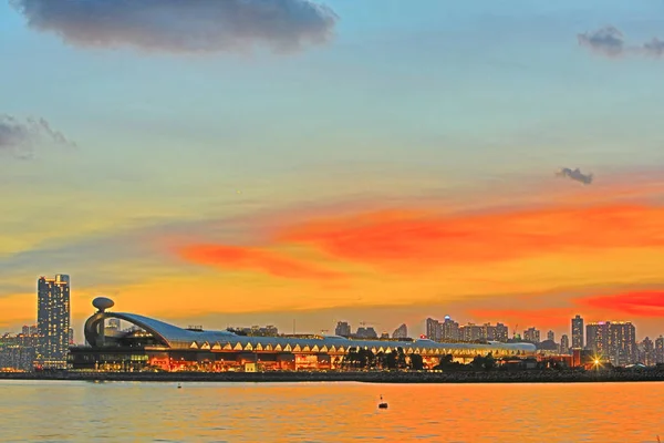 Kai Tak Cruise terminál építése, Hong Kong — Stock Fotó