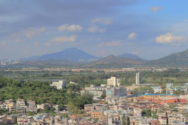 Hong Kong Yuen Long ilçe Wang Chau görünümü