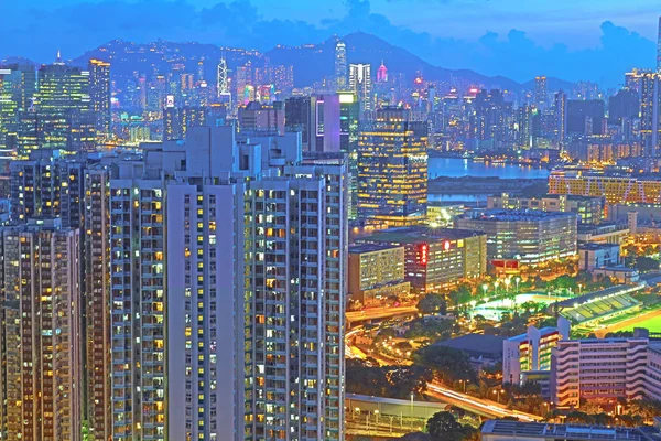 Cha Liu Au Ping Shan vista de kowloon — Fotografia de Stock