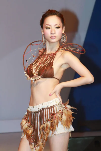 홍콩에서 모델과 함께하는 패션쇼 — 스톡 사진