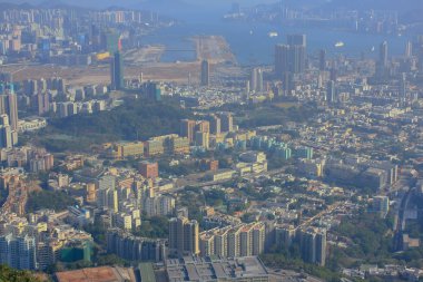 18 Jan 2009 orta Kowloon şehir scape