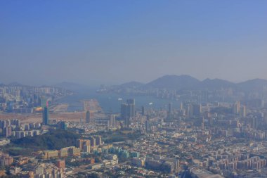 18 Jan 2009 orta Kowloon şehir scape