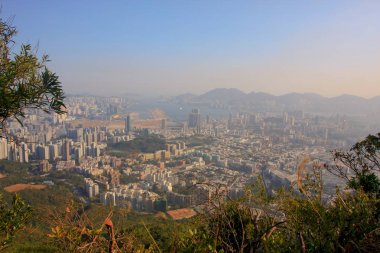 18 Jan 2009 orta Kowloon şehir scape